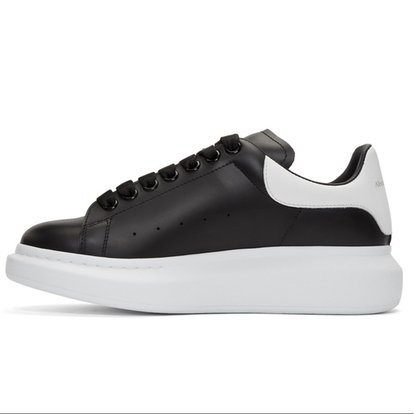 alexander mcqueen shoes black and white